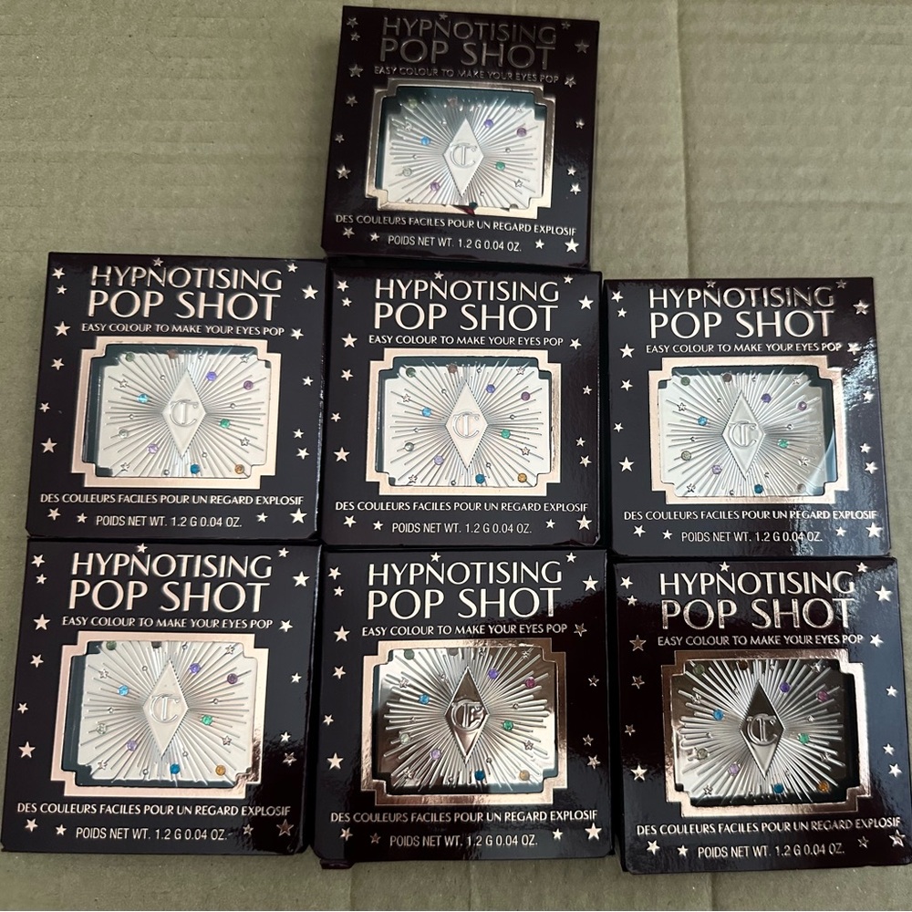 Charlotte Tilbury Pop Shots Eyeshadows. Set of 7. BNIB.